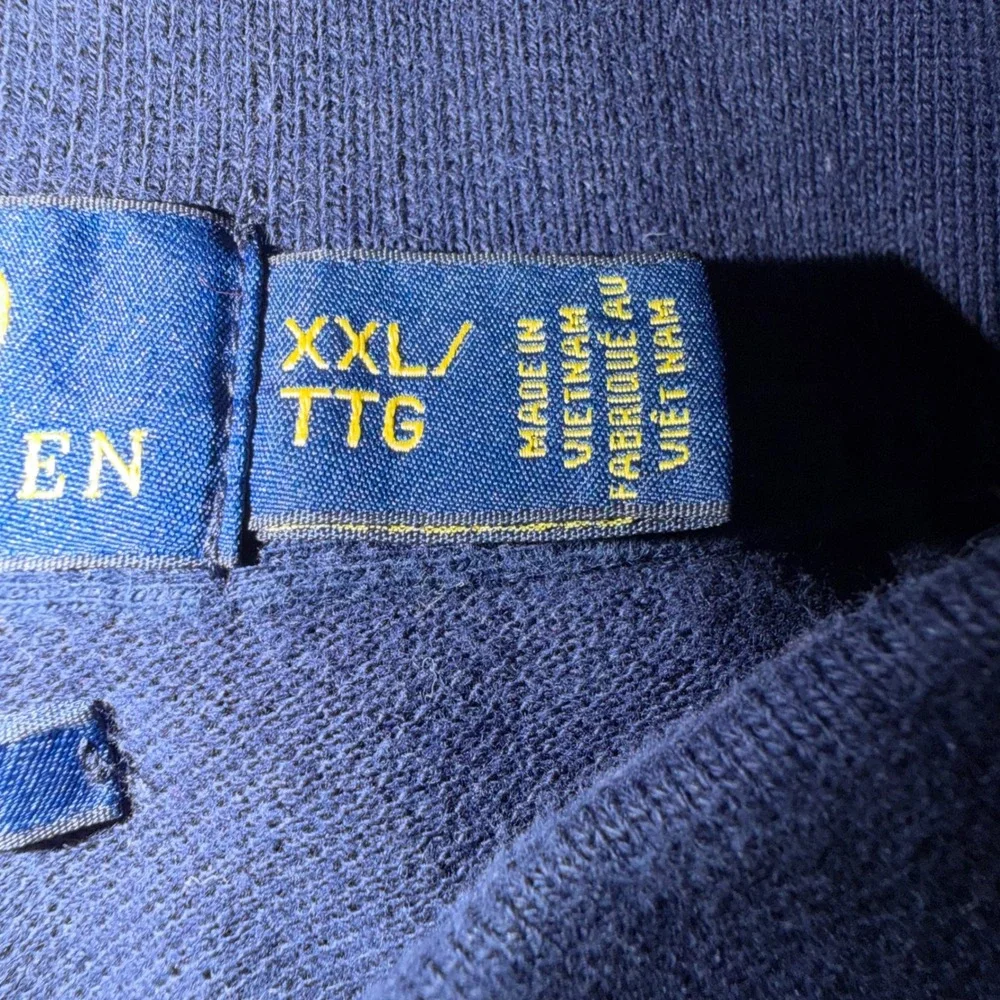 Polo Ralph Lauren Mens XXL Custom Fit Striped Polo Shirt Navy‎ Blue Red Green